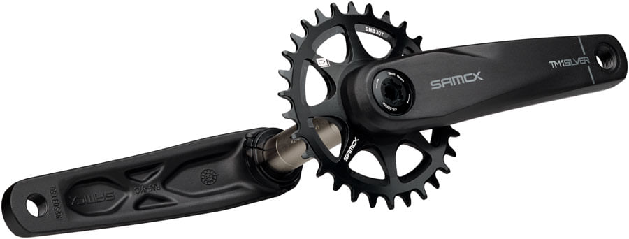 Samox Silver TM-1 Crankset - 160mm, 3-Bolt Direct Mount 30t Chainring ...