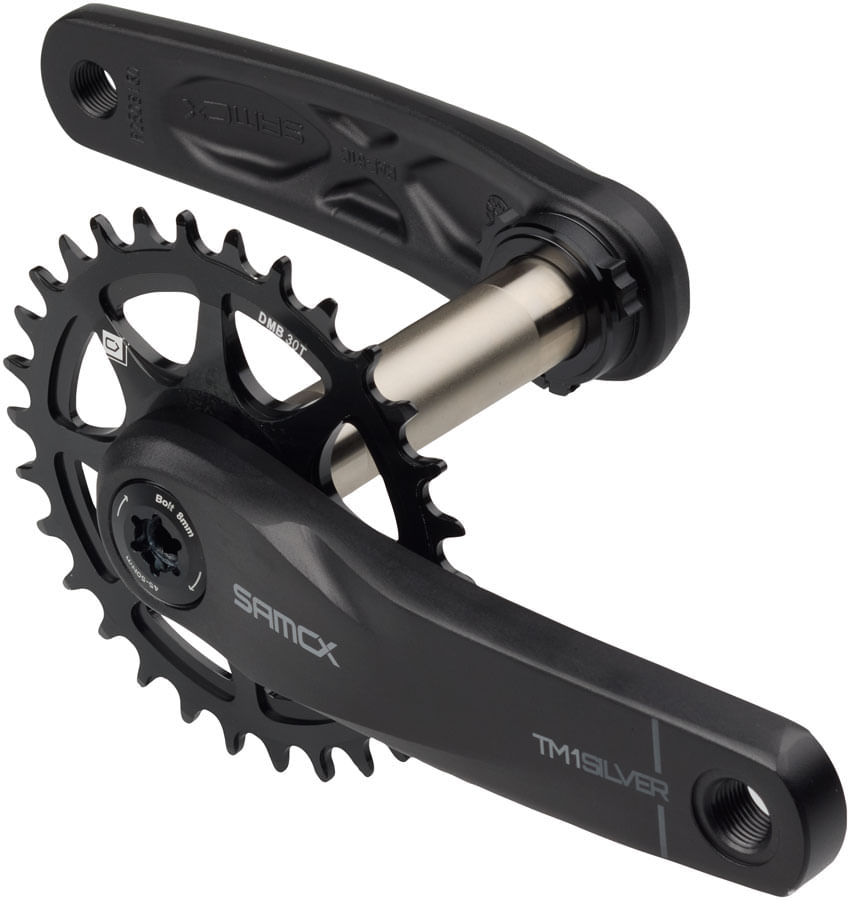 Samox Silver TM-1 Crankset - 165mm, 3-Bolt Direct Mount 30t