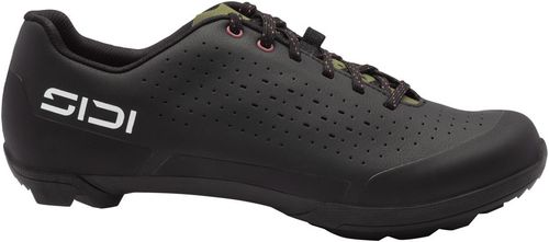 SIDI Asper Laces Gravel Shoes - Men's, Black/Olive Green, 45