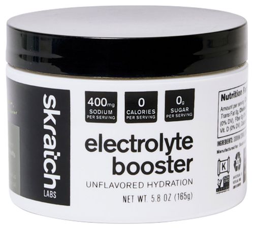 Skratch Labs Electrolyte Booster, Unflavored Hydration, 60-Serving Jar