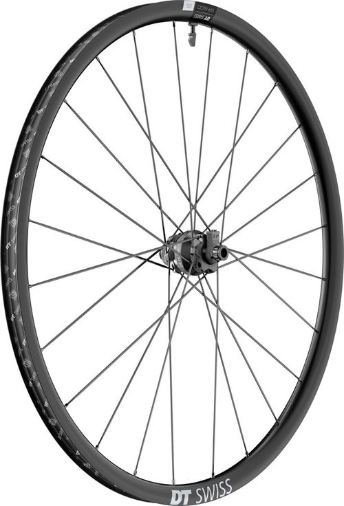 DT Swiss GR 1600 Spline 25 Front Wheel - 700, 12 x 100mm, Center-Lock, Black, Dynamo Hub