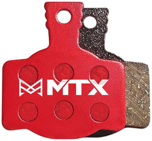 MTX Red Label RACE Disc Brake Pads - Ceramic/Kevlar Compound, Magura MT2 / MT4 / MT6 / MT8, 2-Piston, Single Set