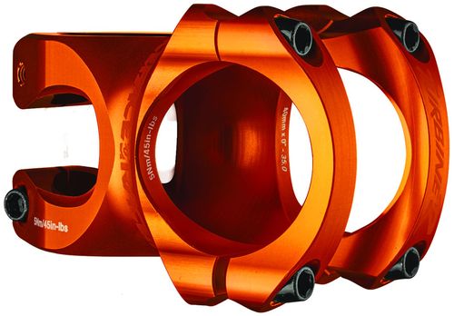 RaceFace Turbine R 35 Stem - 50mm, 35mm Clamp, +/-0, 1 1/8", Orange