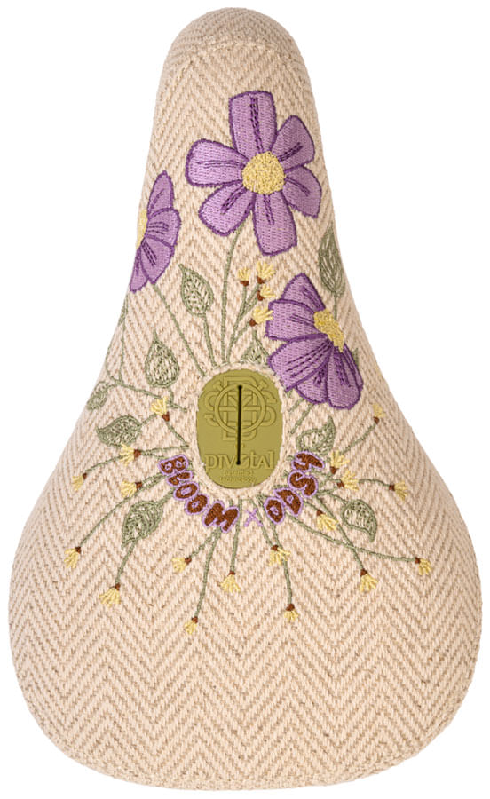Odyssey X Bloom BMX Seat - Pivotal, Cream Corduroy w/ Floral