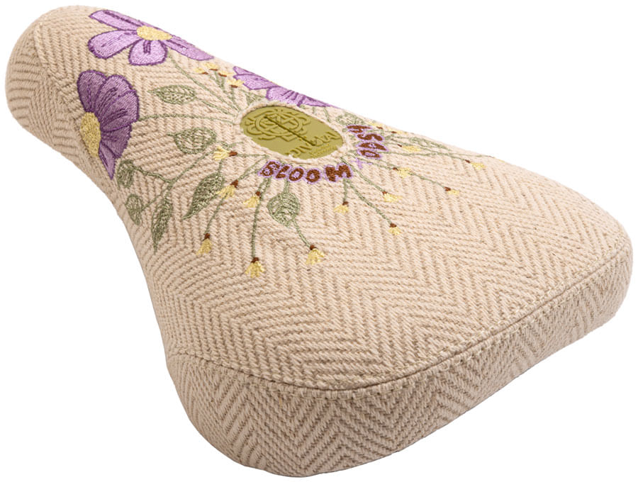 Odyssey X Bloom BMX Seat - Pivotal, Cream Corduroy w/ Floral