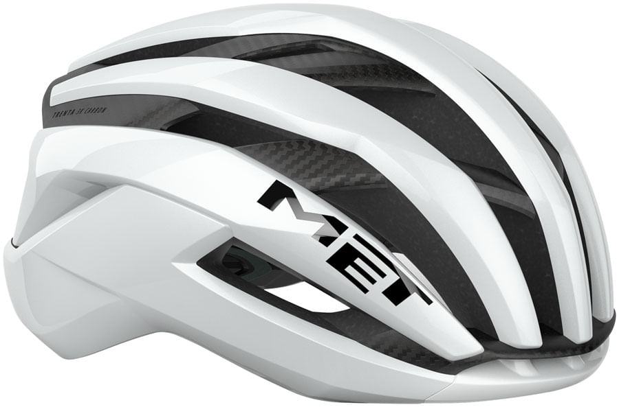 MET Trenta 3K Carbon Helmet - White Gloss, Medium MET Trenta 3K Carbon Helmet - White Gloss, Medium