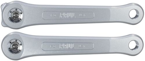 Paul Component Engineering 100% Pure Paul Crankset - 165mm, Square Taper JIS Spindle Interface, 3-Bolt Type Chainring Mount, Silver