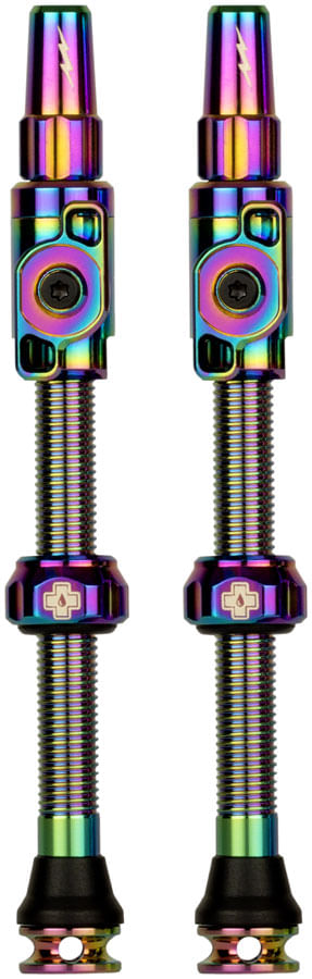 Muc-Off Big Bore Lite Tubeless Valve Stems - XLarge, 60mm, Iridescent