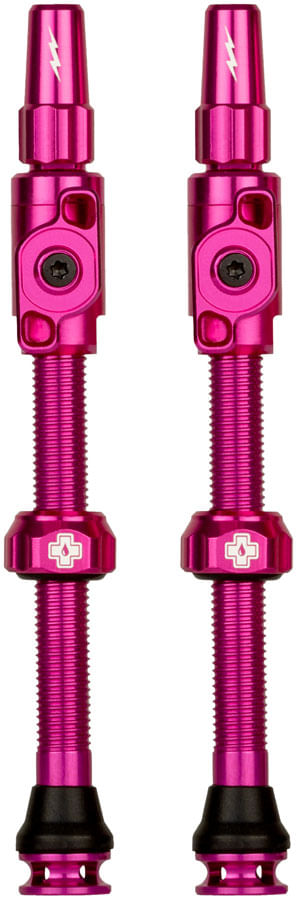 Muc-Off Big Bore Lite Tubeless Valve Stems - XLarge, 60mm, Pink
