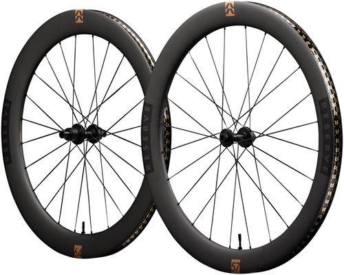 Reserve Wheels Reserve 57/64 Turbulent Aero Wheelset - 700, 12 x 100/12 x 142, Center-Lock, XDR, Carbon, DT350