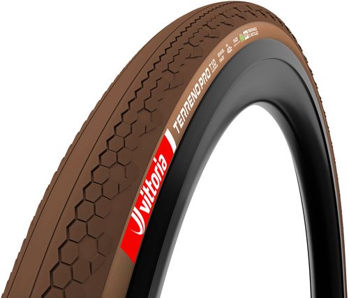 Vittoria Terreno Pro T10 Hardpack Tire - 700 x 45, Tubeless, Folding, Black/Brown, Eco Gravel Race