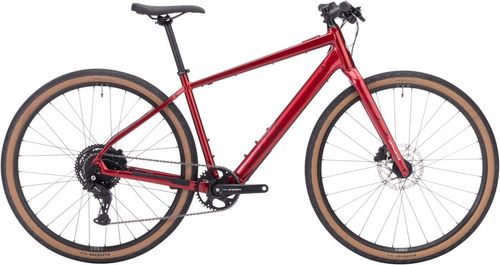 Salsa Confluence Flat Bar Essa 8 eBike - 700c, Aluminum, Canyon Red, XS