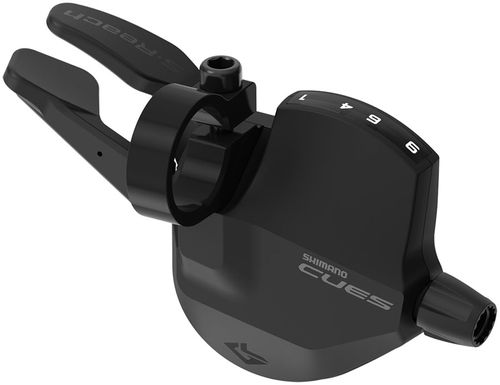 Shimano CUES SL-U4050-9R Short Reach Shifter - Right, 9-Speed, Rapidfire Plus, Optical Gear Display, Black
