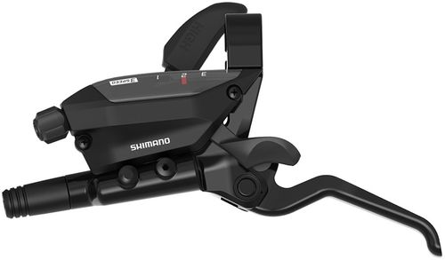 Shimano ST-EF515-L EZ Fire Plus Shift/Brake Lever - Left, 3x Shift, Optical Gear Display, For Hydraulic Disc Brake, Black