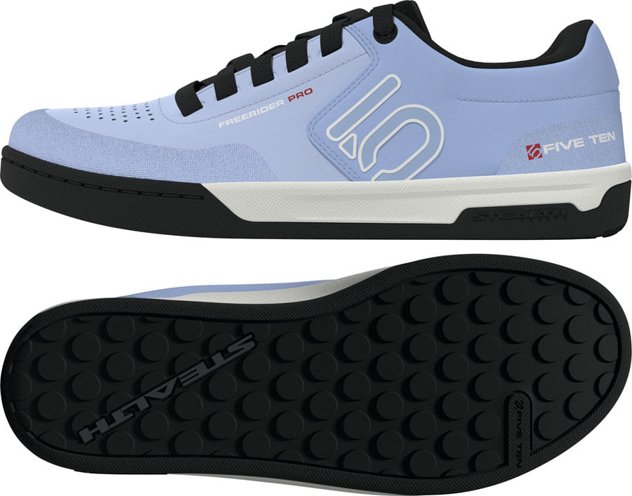 Five Ten Freerider Pro Flat Shoes - Women's, Crystal Sky/Off White