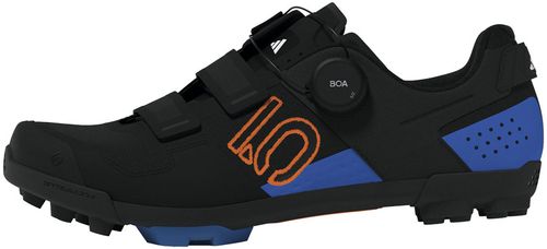 Five Ten Kestrel BOA Mountain Clipless Shoes - Men's, Core Black/Pure Orange/Ray Blue, 7