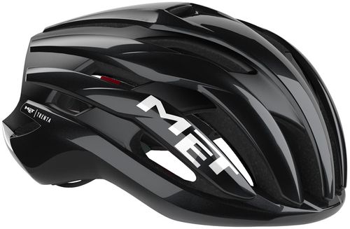 MET Trenta Helmet - Black/Red Gloss, Large