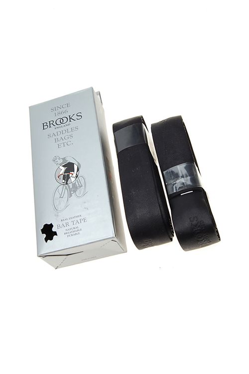 Brooks Leather Bar Tape - Black(non-perforated)