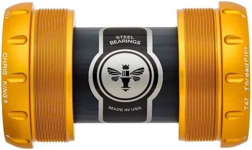 Chris King ThreadFit T47 30x Bottom Bracket - T47, 50th Anniversary Matte Gold