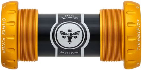 Chris King ThreadFit 24 Bottom Bracket - English, 50th Anniversary Matte Gold