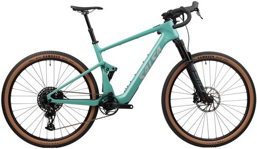 Salsa Wanderosa C Apex Eagle Ebike - 29", Carbon, Sea Green, Small