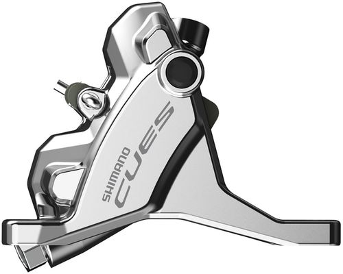 Shimano CUES BR-U6030F Hydraulic Disc Brake Caliper - Front, Flat Mount, Resin Pad, Silver