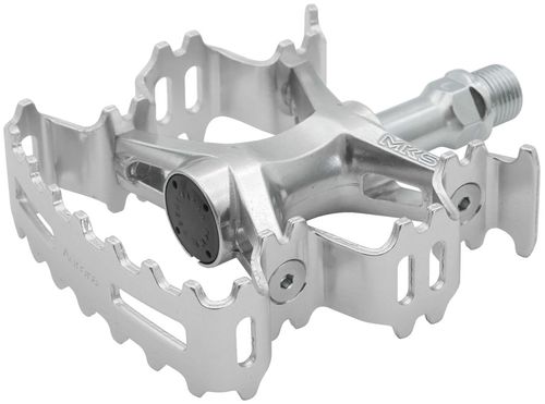MKS Aurora Pedals - Platform, Aluminum, 9/16", Silver