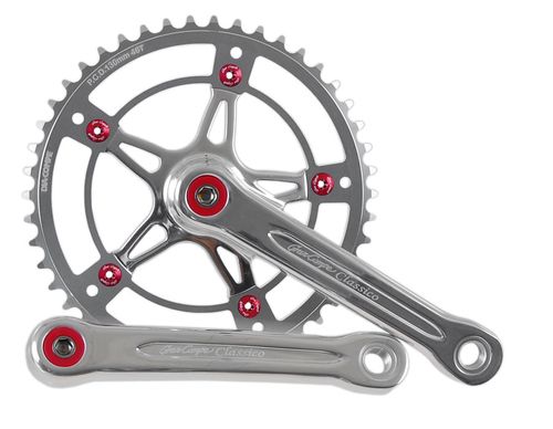 Dia-Compe Gran Compe Classico Crankset Silver- 165mm x 46t