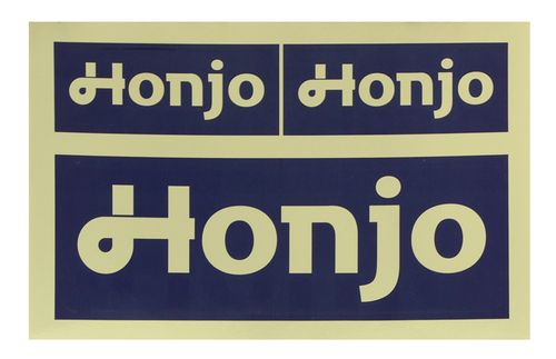Honjo 3-Piece Decal Set - Blue/Gold