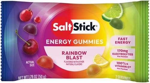 SaltStick Rainbow Blast Energy Gummies - Pack of 10