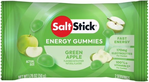 SaltStick Green Apple Energy Gummies - Pack of 10