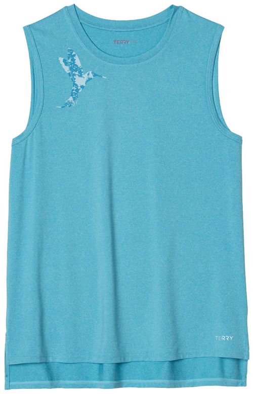 Terry Tech Tank - Horizon Blue Hummingbird, Medium