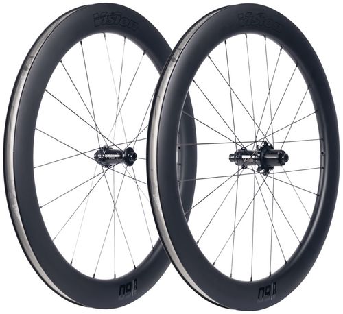 Vision SC60 SL Wheelset - 700, 12 x 100mm/12 x 142mm, Center-Lock, HG 11/12, Carbon, Black