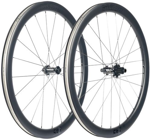 Vision SC45 SL Wheelset - 700, 12 x 100mm/12 x 142mm, Center-Lock, Micro Spline, Carbon, Black