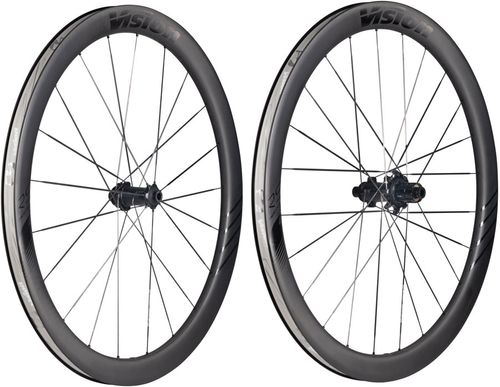 Vision Metron RS 45 Wheelset - 700, 12 x 100mm/12 x 142mm, Center-Lock, HG 11/12, Carbon, Black