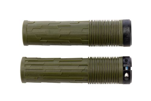 Teravail Lytho Grips - Lock-On, Olive Green, 35mm