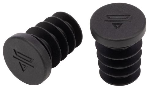 Teravail Rubber Bar End Plugs - Obsidian Black