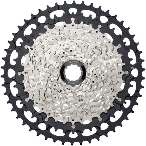 microSHIFT Advent MX G-Series Cassette - 11-Speed, 11-50t, Aluminum Spider, Silver/Black, For XD Driver