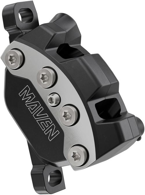 SRAM Maven Ultimate Disc Brake Caliper Assembly - Front/Rear, Post Mount, 4-Piston, Black/Silver, B1