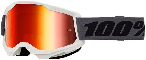 100% STRATA 2 Goggle Gray - Red Mirror Lens