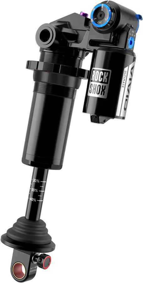 RockShox Vivid Coil Ultimate RC2T Rear Shock - 185 x 50mm, Reb 55 / Comp 34, Adj. Hydraulic Bottom Out, L/45, Standard Trunnion, D1