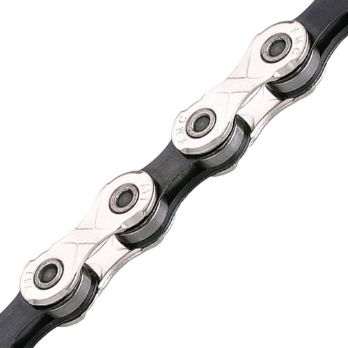 KMC X11 Chain - 11-Speed, Nickel/Black, Bulk 500 Foot Roll