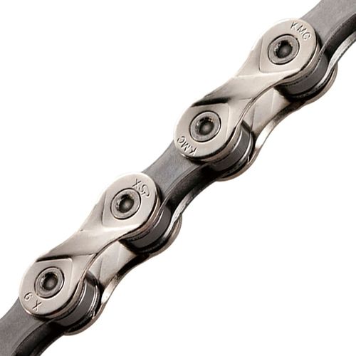 KMC X9 Chain - 9-Speed, Nickel/Gray, Bulk 500 Foot Roll