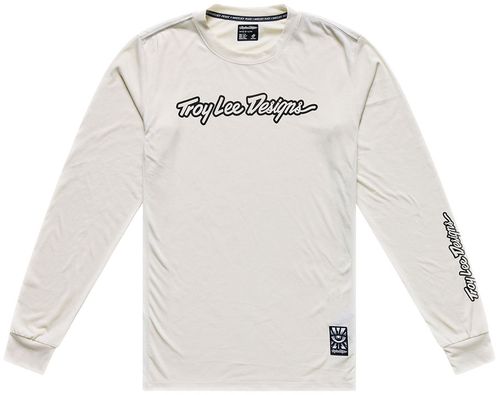 Troy Lee Designs Skyline Ride Long Sleeve Tee – Signature Pumice, X-Large