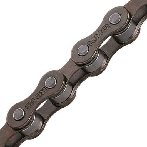 KMC S1 Chain - Single Speed, 1/2" x 1/8, Brown/Brown, Bulk 500 Foot Roll