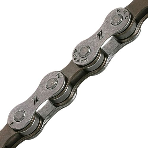 KMC Z7 Chain - 7-Speed, 1/2" x 3/32", Gray/Brown, Bulk 500 Foot Roll
