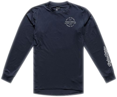 Troy Lee Designs Ruckus Long Sleeve Ride Tee – Pressed Carbon, Medium