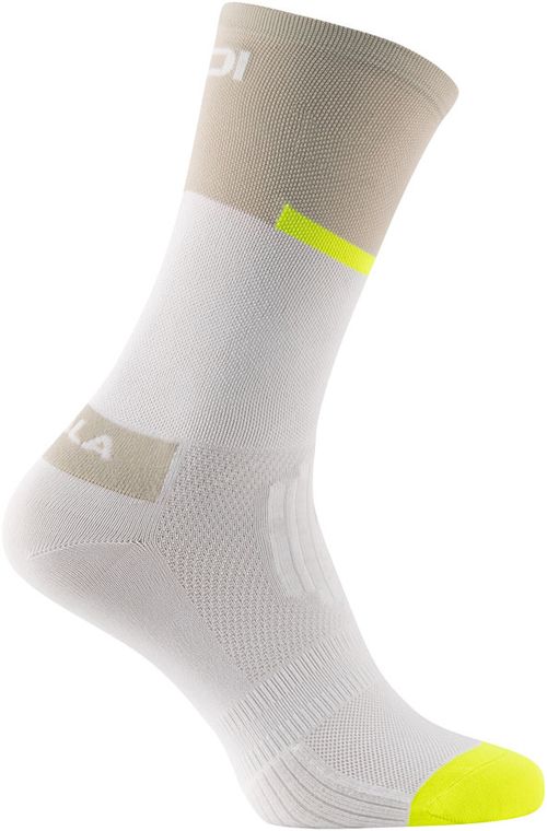 SIDI Neo Socks - White/Sand, 20cm, Fits Sizes 47-50