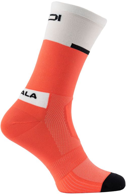 SIDI Neo Socks - Coral Fluo/White, 20cm, Fits Sizes 35-39