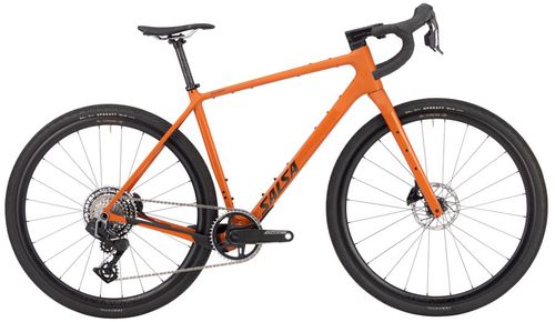 Salsa Flyway C DLX Force XPLR AXS 13 Bike - 700c, Carbon, Amber, Medium/Large